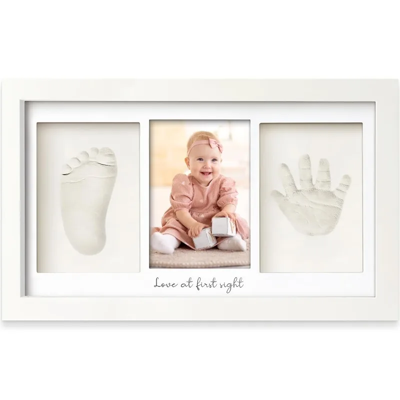 Baby Nursery Picture Frames - Zestaw do odcisków dłoni i stóp