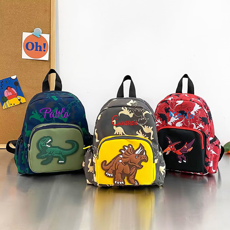 Baby Nursery Backpack - Spersonalizowana personalizacja nowe przedszkole Cartoon dinozaur