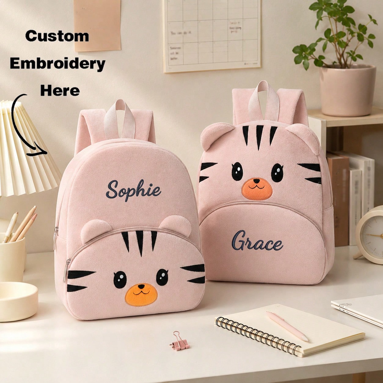 Baby Nursery Backpack - Personalizowany plecak dla dzieci z haftowanym
