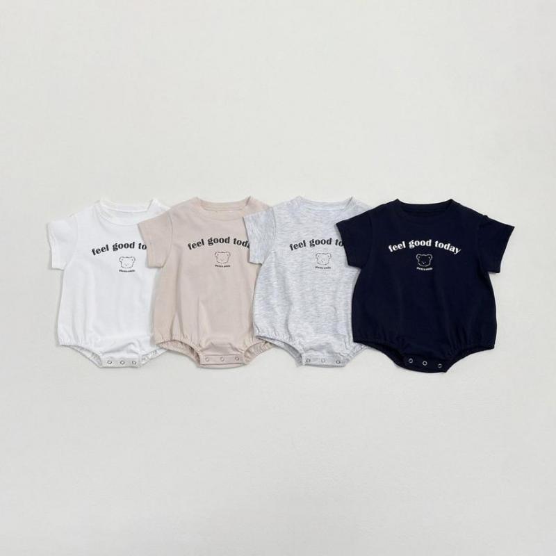 Baby Nursery Ideas Boy - Letni pajacyk z krótkim rękawem dla