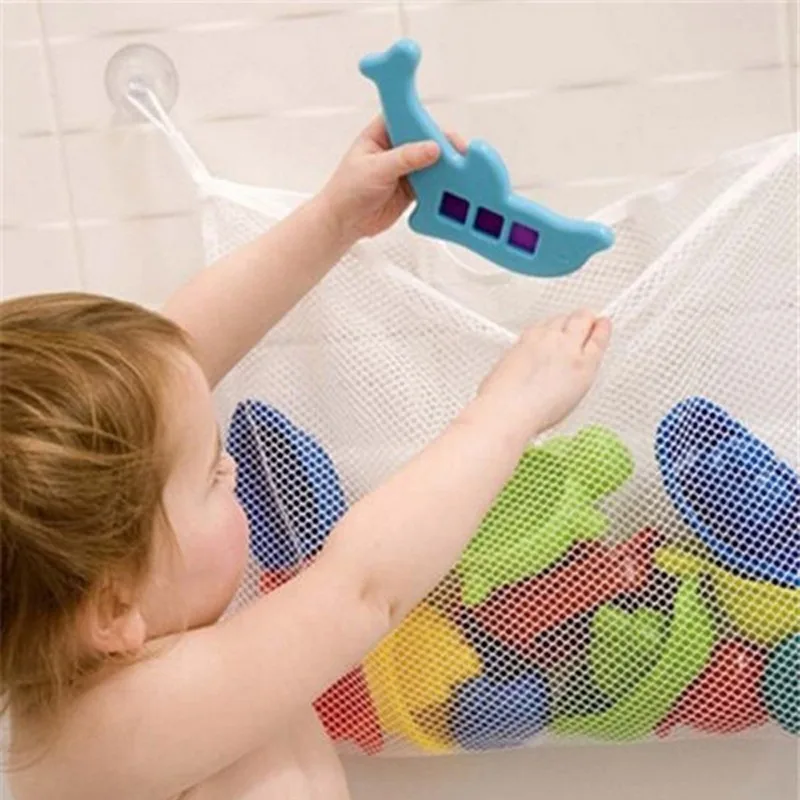 Storage Basket Fabric - Siatkowa torba łazienkowa dla dzieci Koszyk