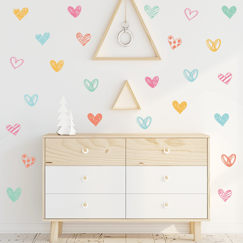 Baby Nursery Wallpaper Girl - Nowe Kolorowe Naklejki Ścienne w Kształcie