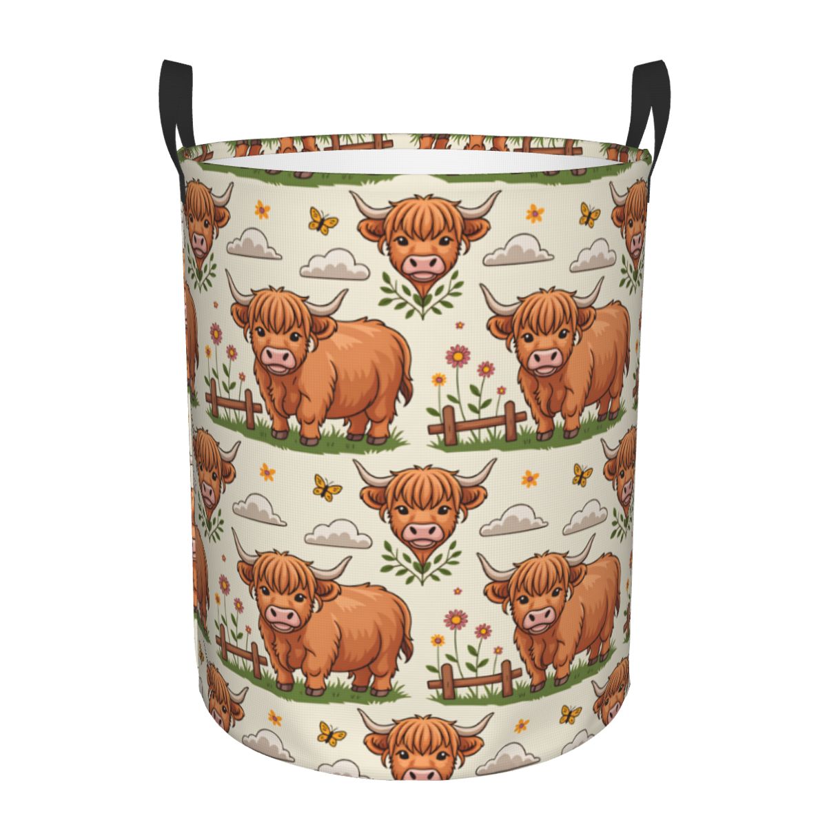 Baby Nursery Basket - Kosz na pranie z motywem krow