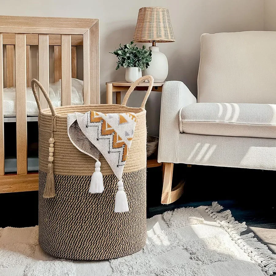 Duży kosz do przechowywania, w – Baby Nursery Basket recenzja i cena