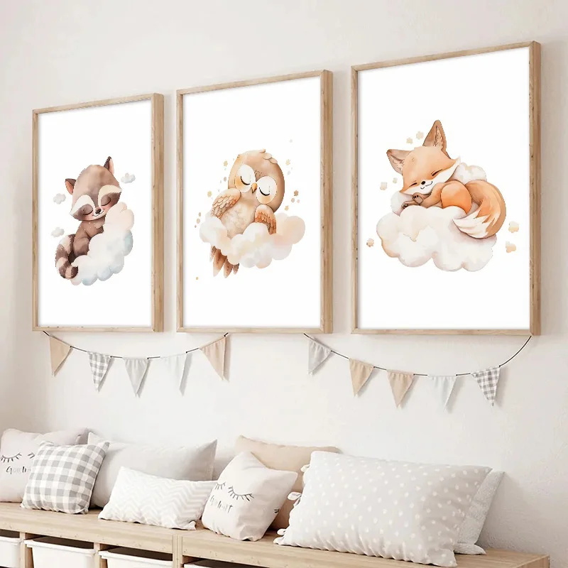 1 szt. Bezramowa Obraz na Płót – Baby Nursery Picture Frames recenzja i cena