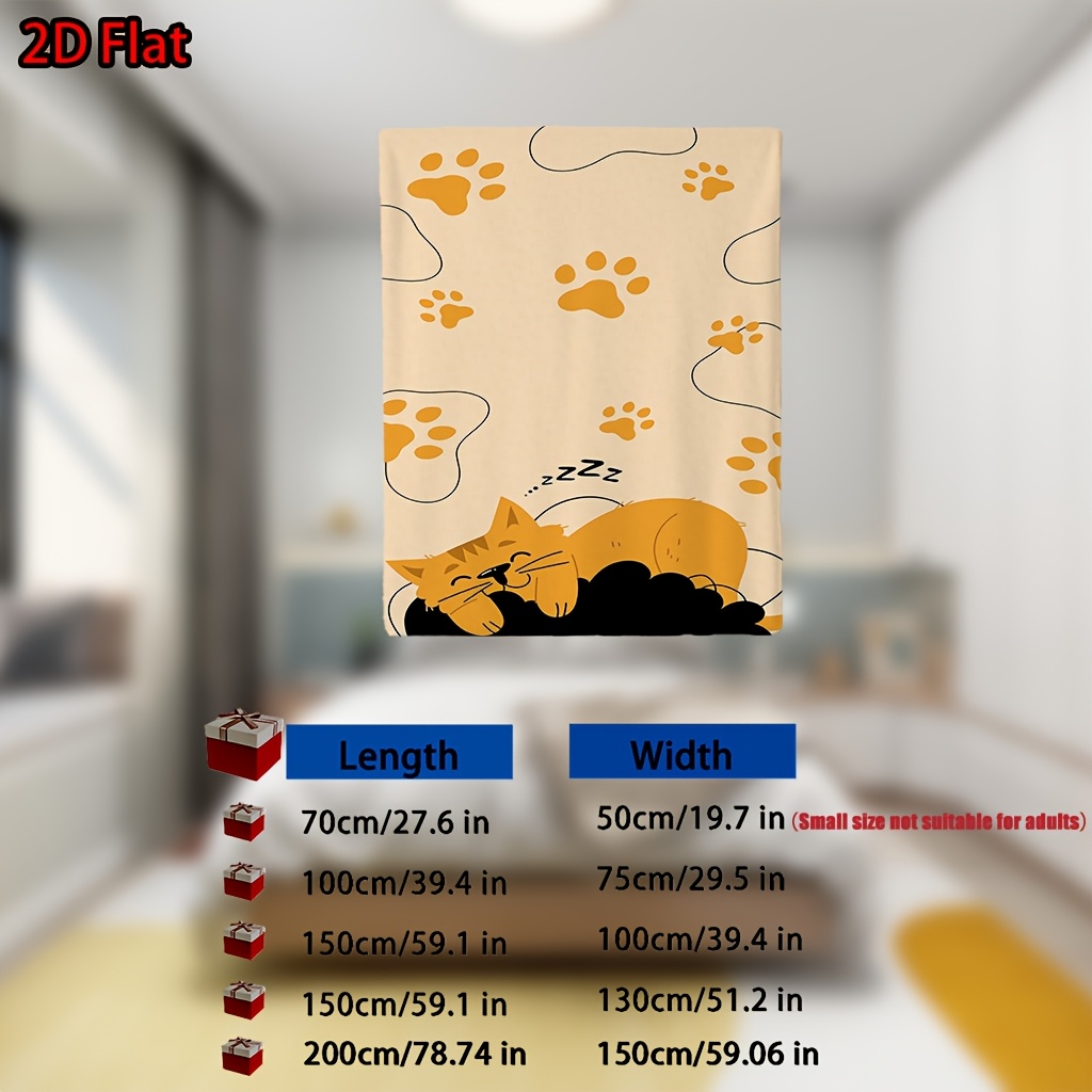 Uroczy koc z nadrukiem kociej  – Baby Nursery In Hospital recenzja i cena