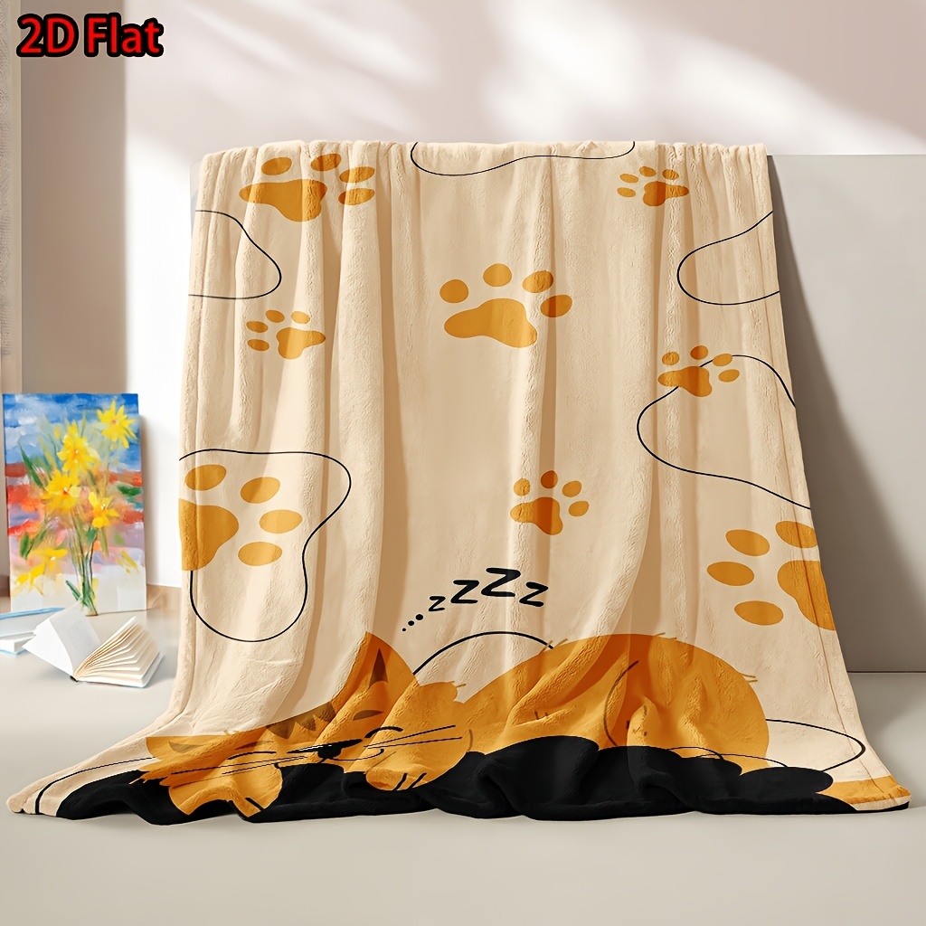 Uroczy koc z nadrukiem kociej  – Baby Nursery In Hospital recenzja i cena