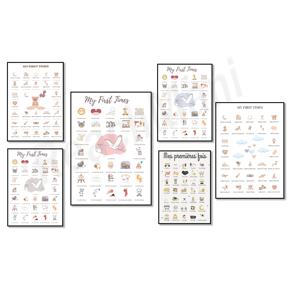 Plakaty dla dzieci po raz pier – Baby Nursery Posters recenzja i cena