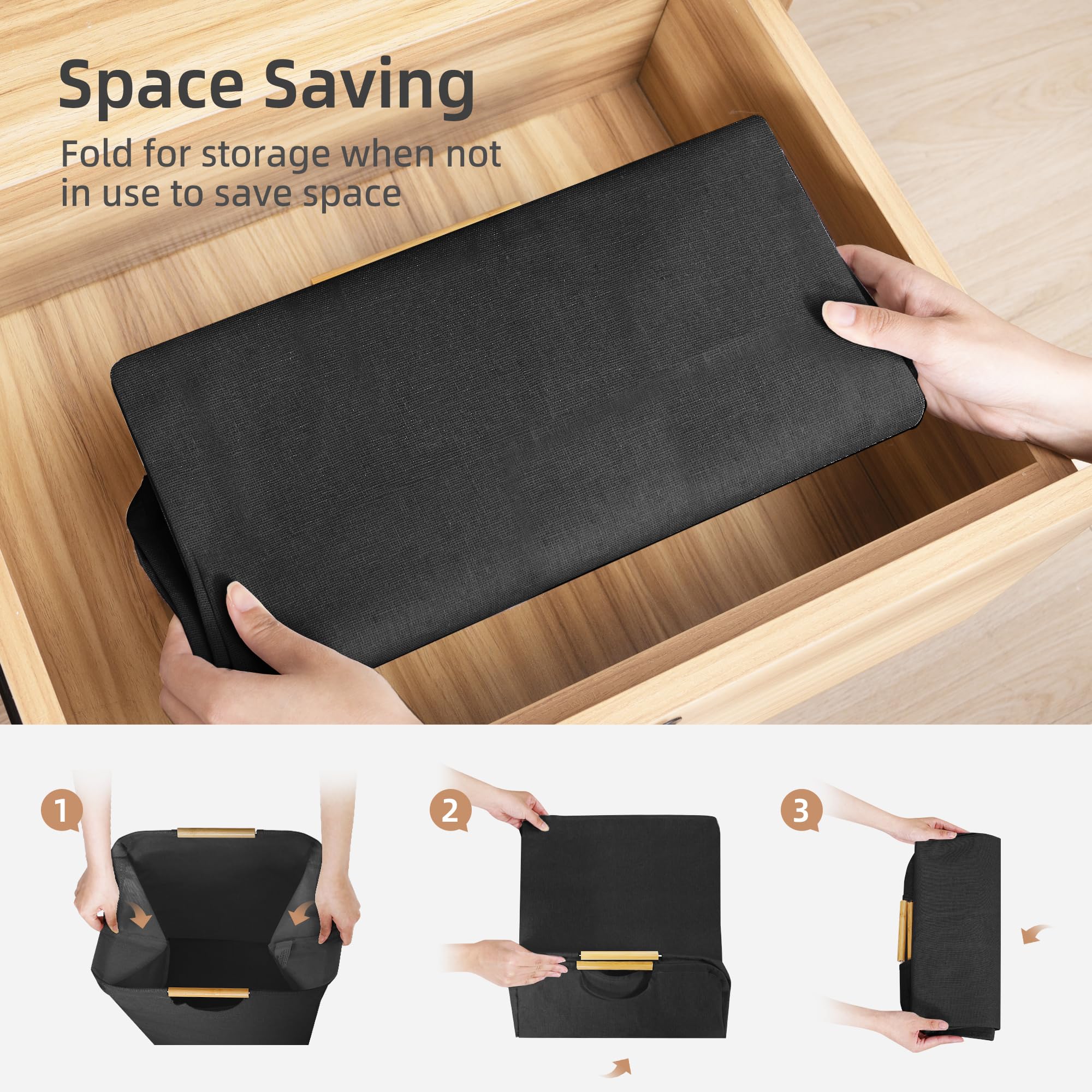 Duży kosz na pranie, przenośny – Storage Basket Fabric recenzja i cena
