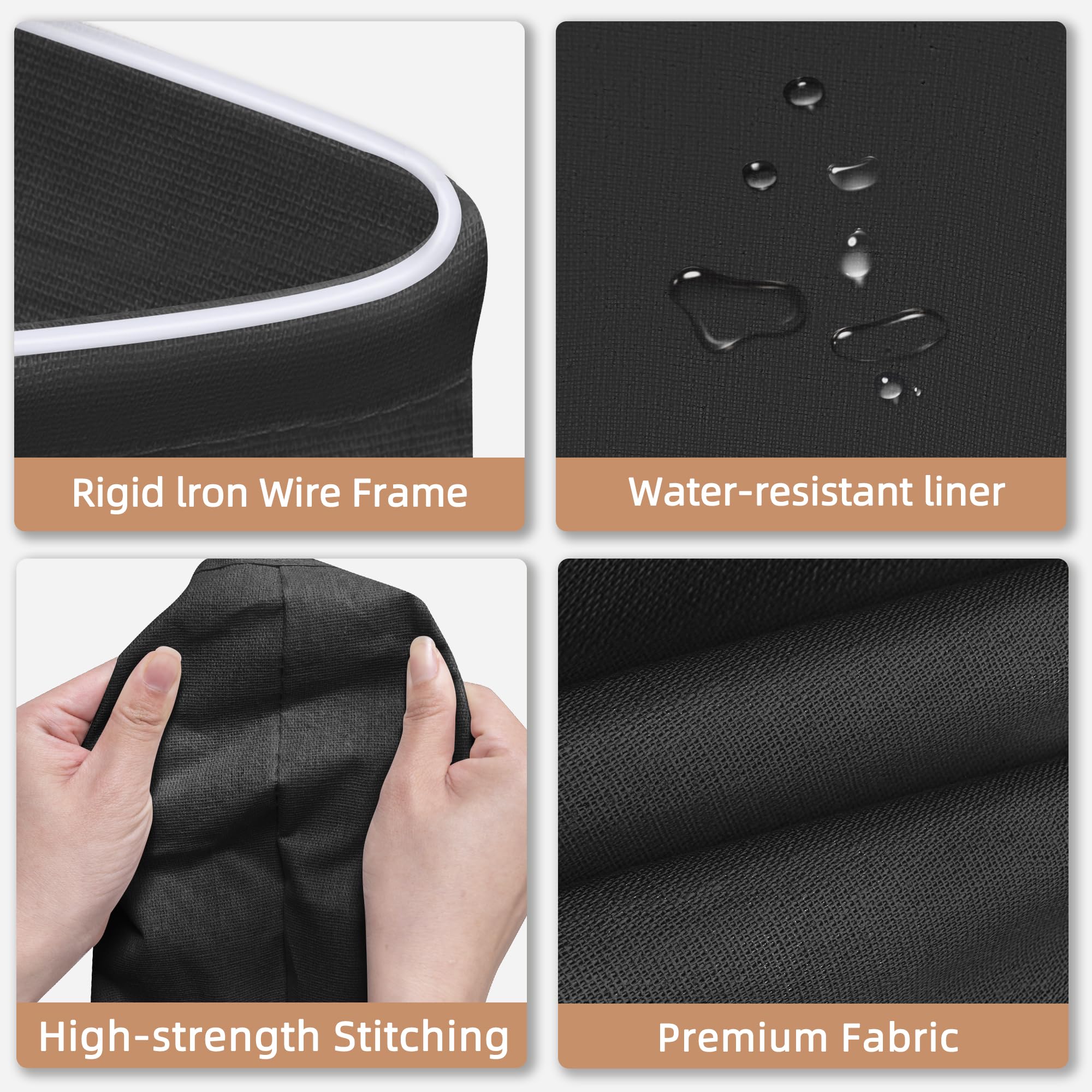 Duży kosz na pranie, przenośny – Storage Basket Fabric recenzja i cena