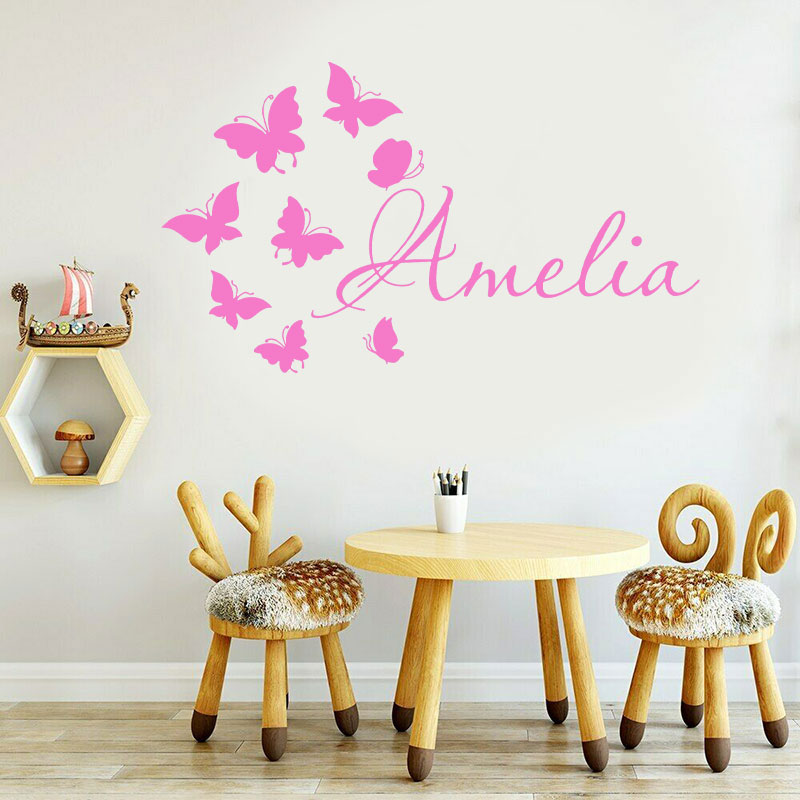 Personalizowane naklejki ścien – Baby Nursery Wallpaper Girl recenzja i cena