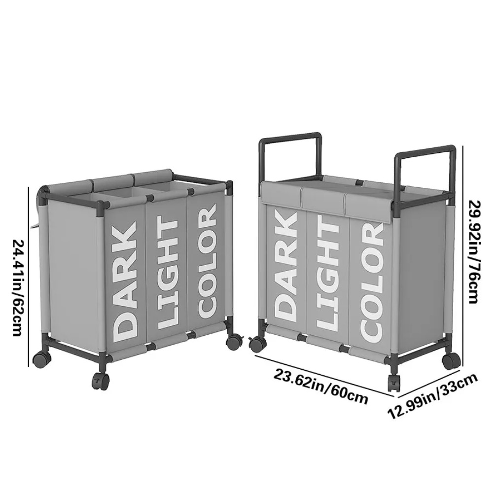 3-komorowy kosz na pranie na k – Storage Basket Fabric recenzja i cena