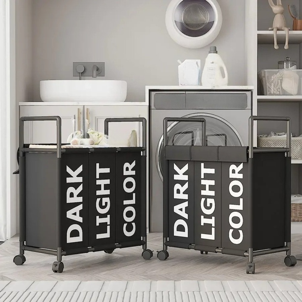 3-komorowy kosz na pranie na k – Storage Basket Fabric recenzja i cena