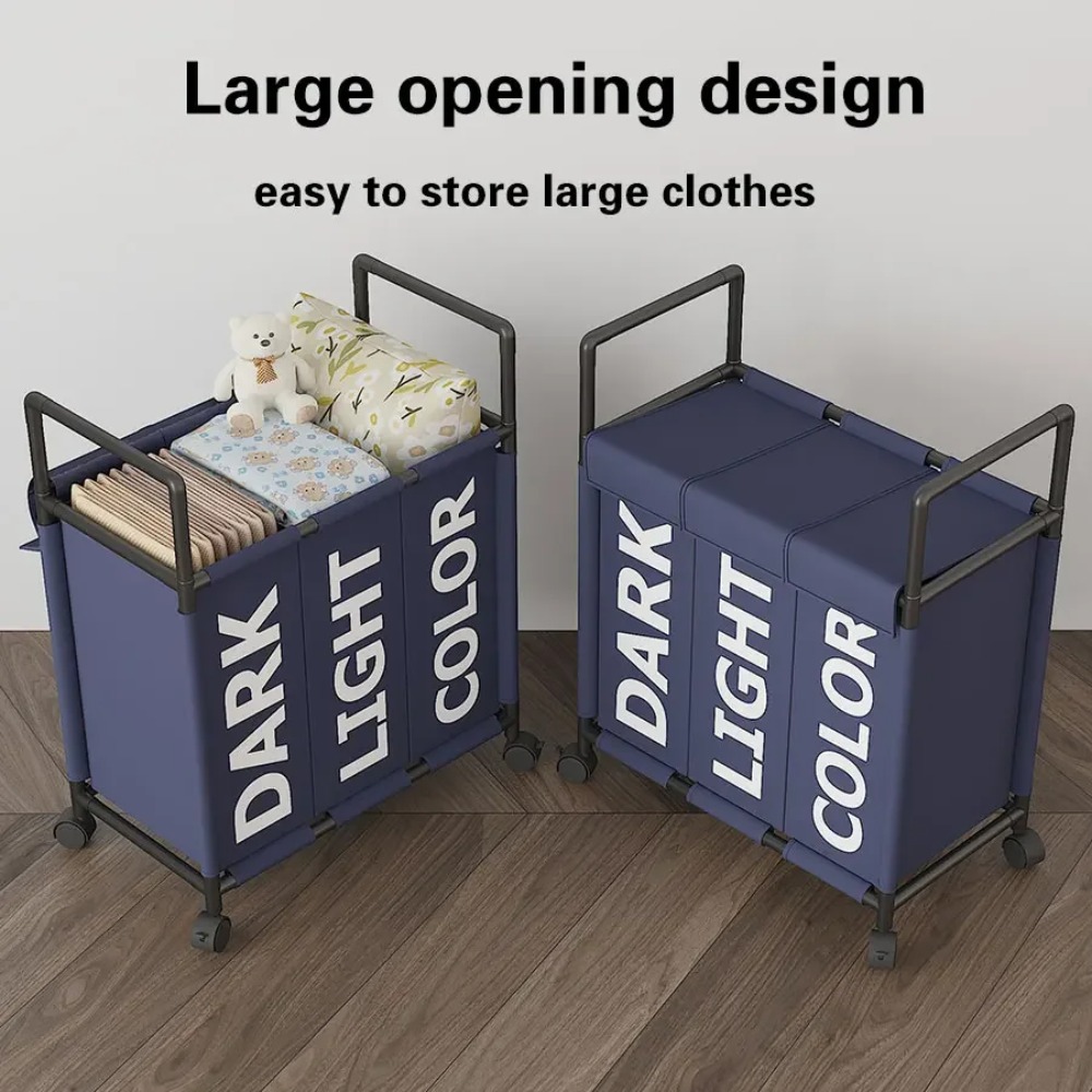 3-komorowy kosz na pranie na k – Storage Basket Fabric recenzja i cena