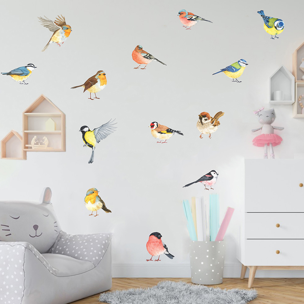 13 szt. Małe ptaszki naklejka  – Baby Nursery Needs recenzja i cena