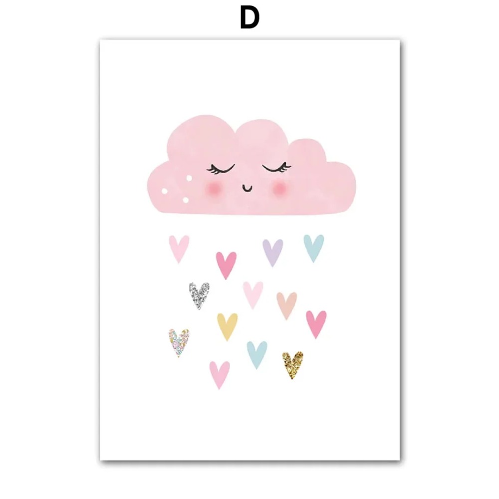 Różowy Jednorożec Królik Tęcza – Baby Nursery Posters recenzja i cena