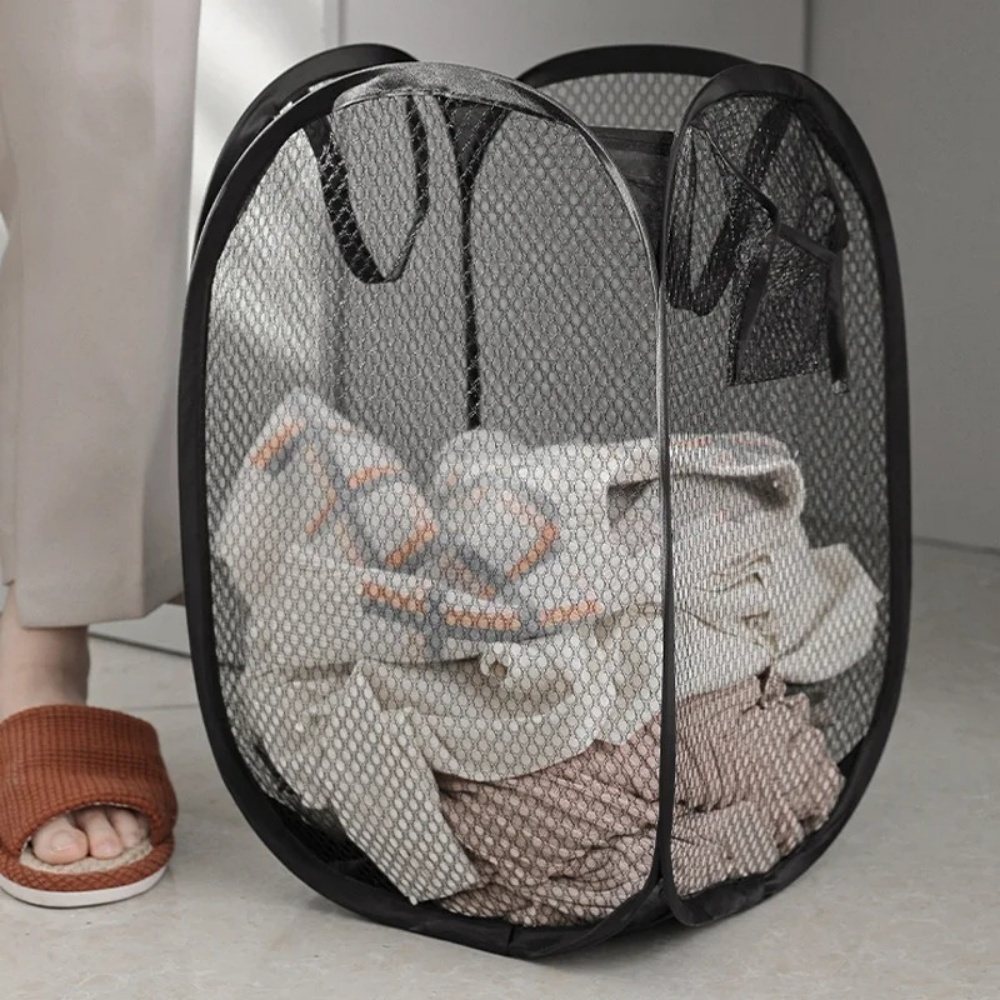 Składany kosz na pranie z siat – Storage Basket Fabric recenzja i cena