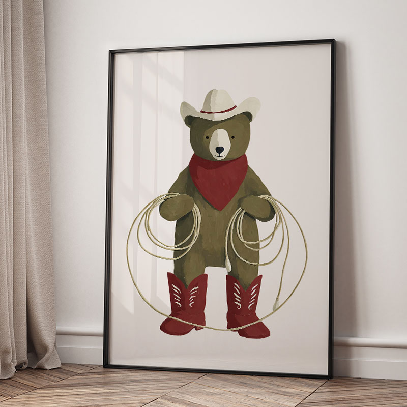 Zabawne Kreskówkowe Zwierzęta  – Baby Nursery Posters recenzja i cena