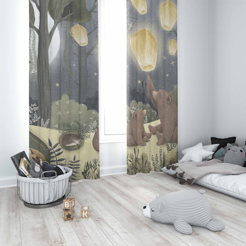 Zasłony do pokoju dziecięcego  – Baby Nursery Office recenzja i cena