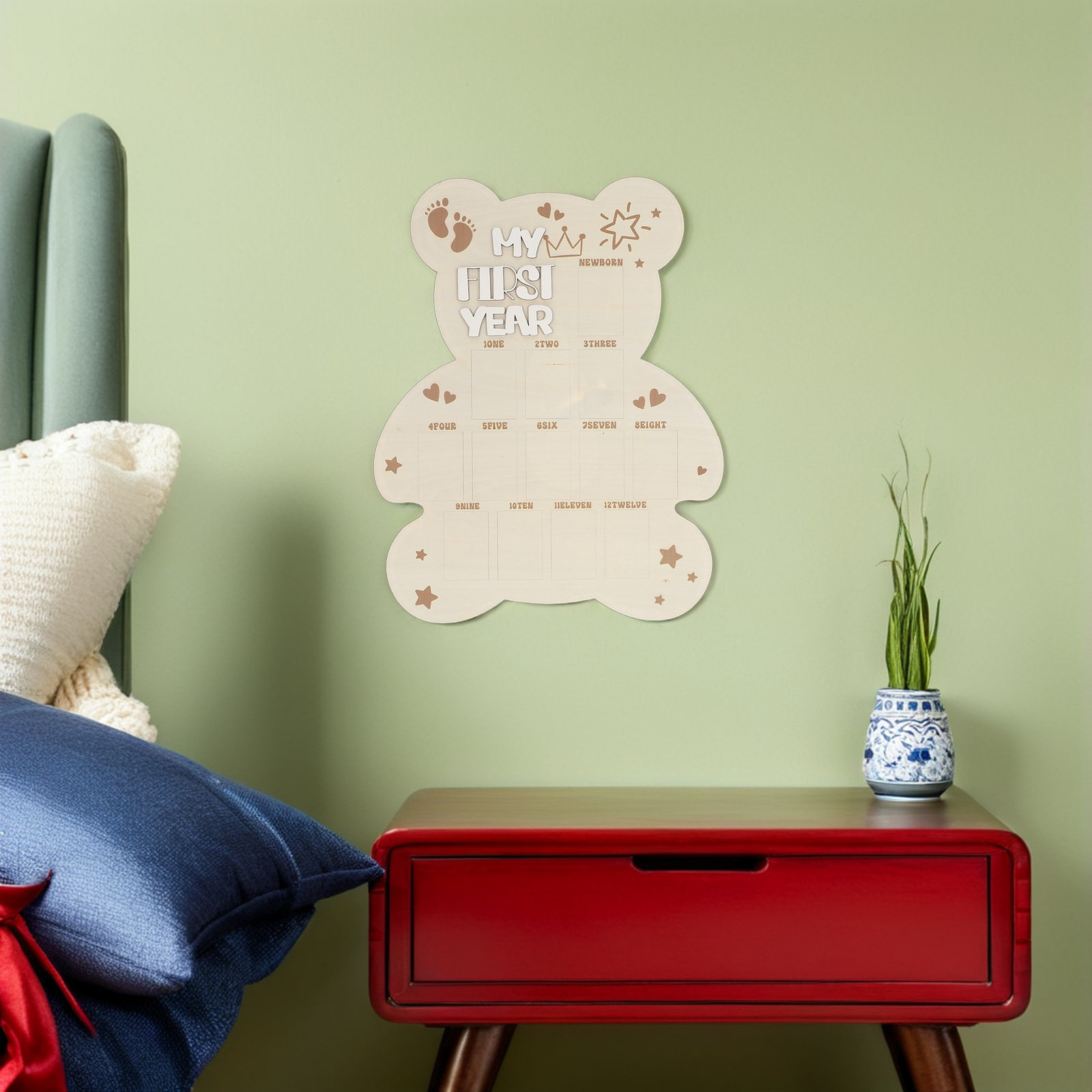 Drewniana tablica na zdjęcia d – Baby Nursery Picture Frames recenzja i cena