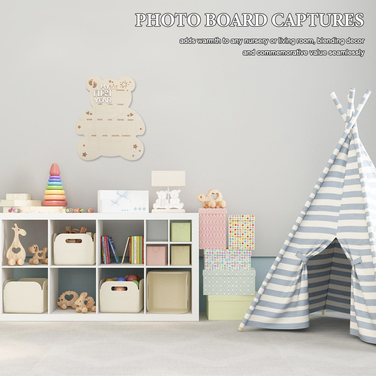 Drewniana tablica na zdjęcia d – Baby Nursery Picture Frames recenzja i cena