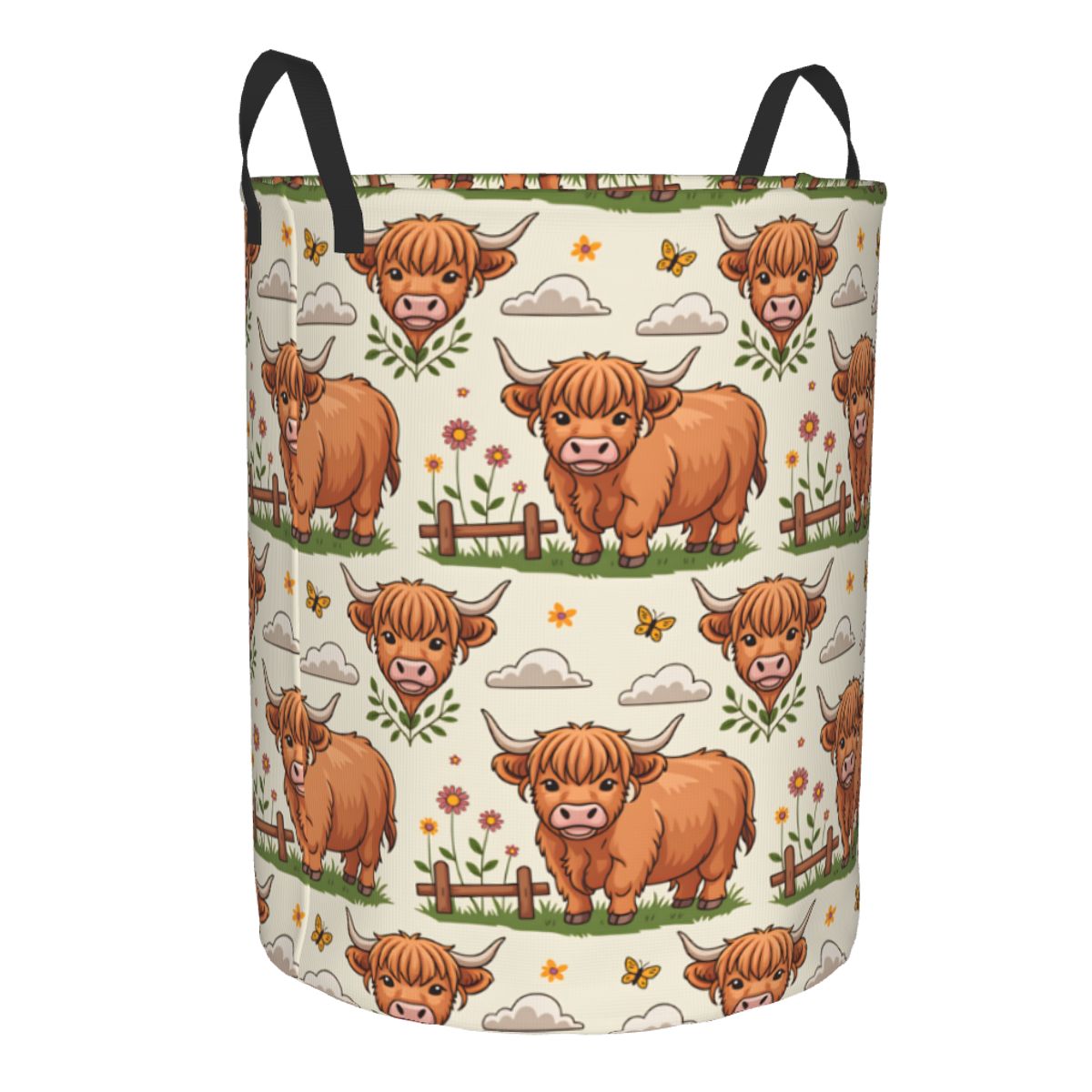 Kosz na pranie z motywem krow  – Baby Nursery Basket recenzja i cena