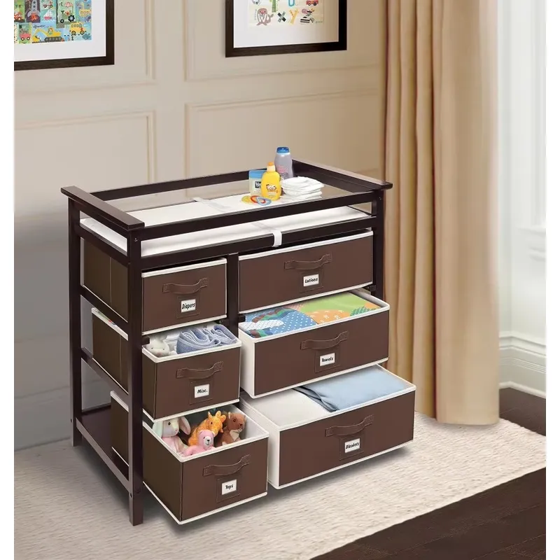 Nowoczesna drewniana komoda dz – Baby Nursery Storage recenzja i cena