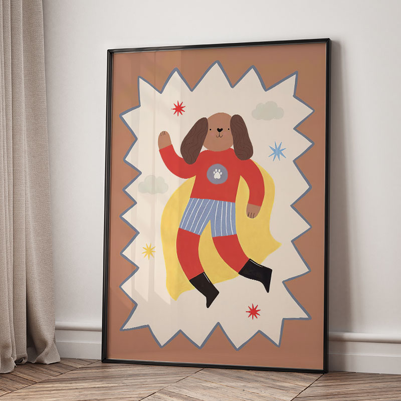Zabawne Kreskówkowe Super Fajn – Baby Nursery Posters recenzja i cena
